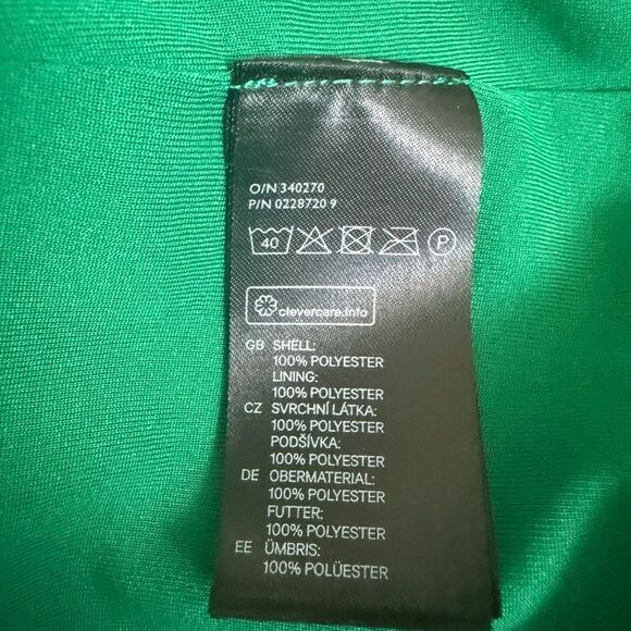 H&M green midi flowy dress, Size 14 - Picture 5 of 7